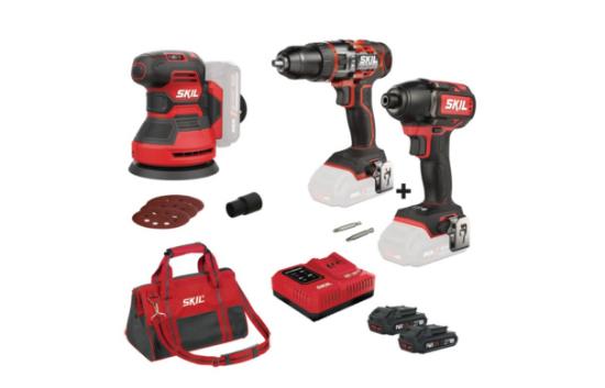 Εικόνα της Skil Σετ  Δραπανοκατσάβιδο κρουστικό (3070CA) BL 20V-60Nm, Κατσαβίδι παλμικό (3230CA) X2 Mπαταρίες 2,5Ah, Ταχυφορτιστή 6,0Α, Τσάντα & Δώρο Έκκεντρο Τριβείο 3745CA
