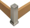 Εικόνα της NewPlan Κολώνα Γωνία Ανοδ.Αλουμινίου Ενισχυμένη Με Καπάκια 50X50/20Mm 3Μ