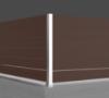 Εικόνα της NewPlan Κολώνα Γωνία Ανοδ.Αλουμινίου Ενισχυμένη Με Καπάκια 50X50/20Mm 3Μ