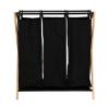 Εικόνα της Estia Estia Καλάθι Απλύτων Bamboo Essentials 102Lt 3 Θέσεων 68X40X76Cm Μαύρο