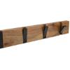 Εικόνα της Estia Κρεμάστρα Τοίχου Ξύλινη 4 Θέσεων Με Αναδιπλούμενους Γάντζους