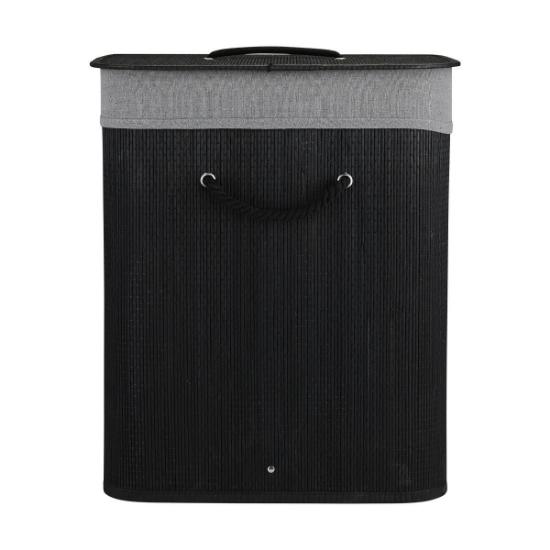 Εικόνα της Estia Estia Καλάθι Απλύτων Bamboo Essentials 60Lt Πτυσσόμενο Ορθογώνιο Μαύρο Νεα Πλέξη