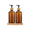 Εικόνα της Estia Αντλιες Σαπουνιού Bamboo Essentials Γυάλινες 500ml Σετ 3 Τεμ. Με Δίσκο Bamboo