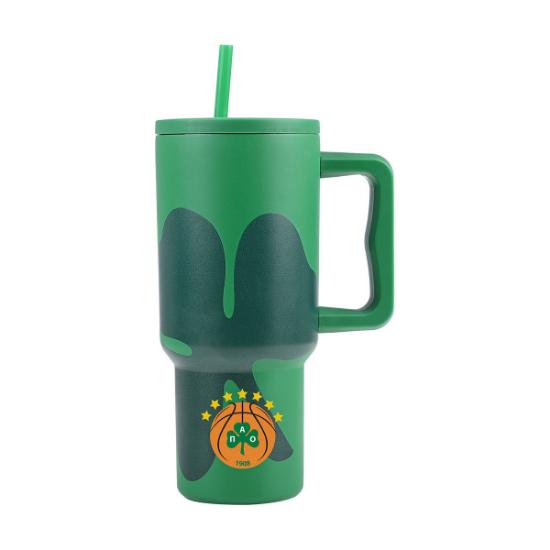 Εικόνα της Estia Straw Tumbler Xl Sta 900ml Panathinaikos Bc