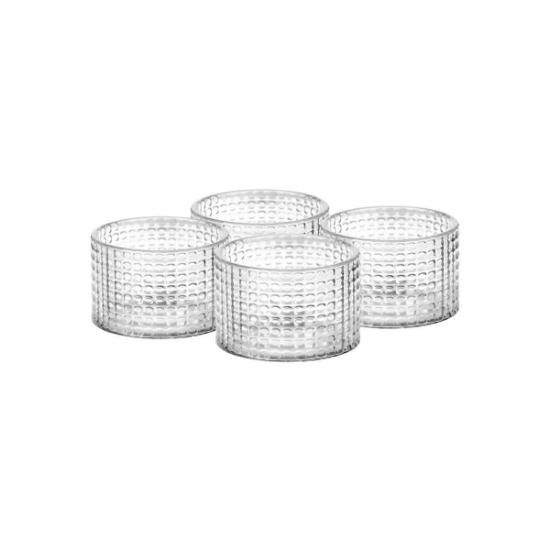 Εικόνα της Estia Κρίκοι Πετσέτας Γυαλινοι 5x3cm Σετ 4τεμ.