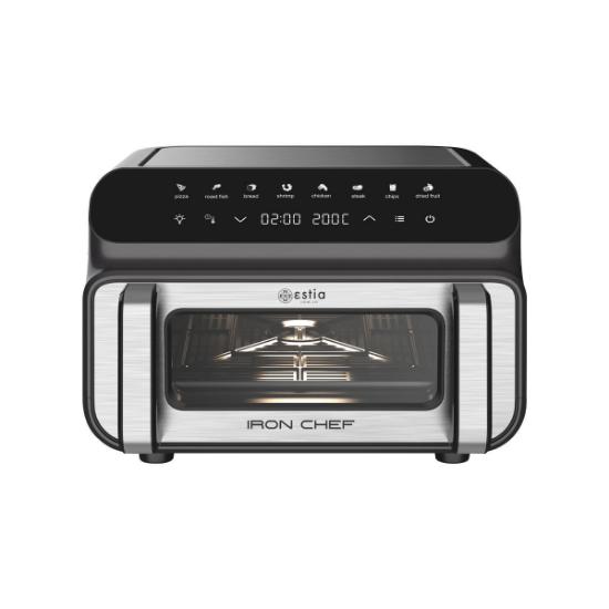 Εικόνα της Estia Φριτέζα Αέρος - Φουρνάκι & Grill Iron Chef 2000w 10lt Με 8 Προρυθμισμένα Προγράμματα