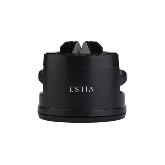 Εικόνα της Estia Ακονιστήρι Μαχαιριών Μαύρο Με Βεντούζα Στήριξης