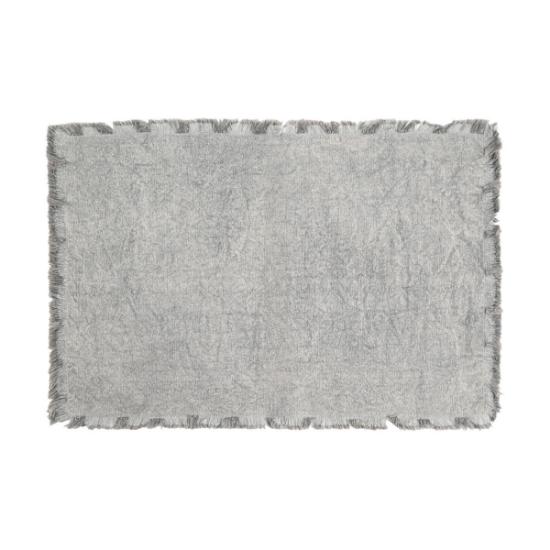 Εικόνα της Estia Σουπλα Loom 33x50cm Με Κροσσια Γκρι