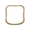 Εικόνα της Estia Κρίκοι Πετσέτας Μεταλλικοί Χρυσοί 4,5x3cm Σετ 4τεμ.