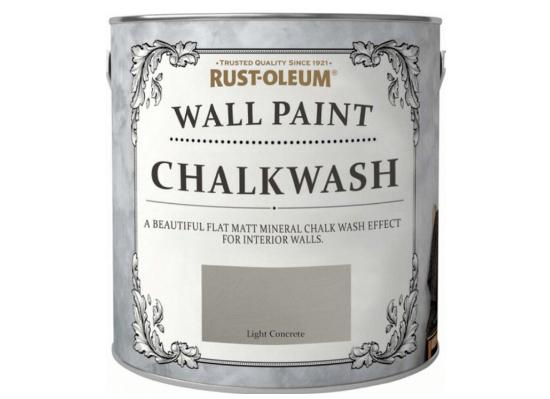 Εικόνα της Rust-Oleum Chalkwash Wall Paint Χρώμα Κιμωλίας για Τοίχο Light Concrete Matt 1lt