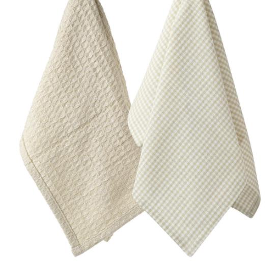 Εικόνα της Estia Πετσέτα Κουζίνας Piccolo 45x65cm Μπεζ Σετ 2τεμ.
