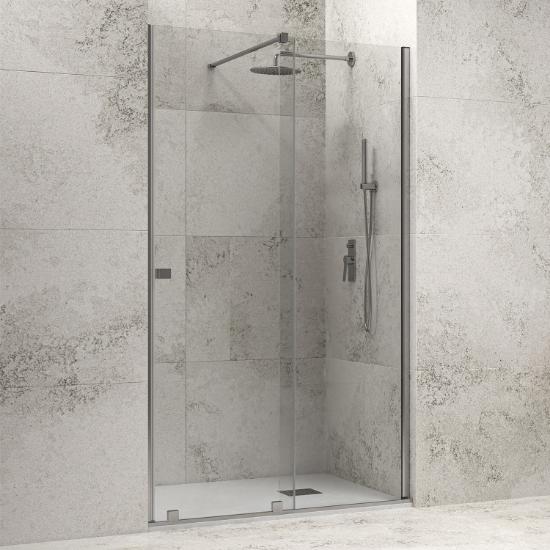 Εικόνα της Karag Καμπίνα Από Τοίχο σε Τοίχο με Διάφανο Κρύσταλλο ANIMUS 400 Cromo