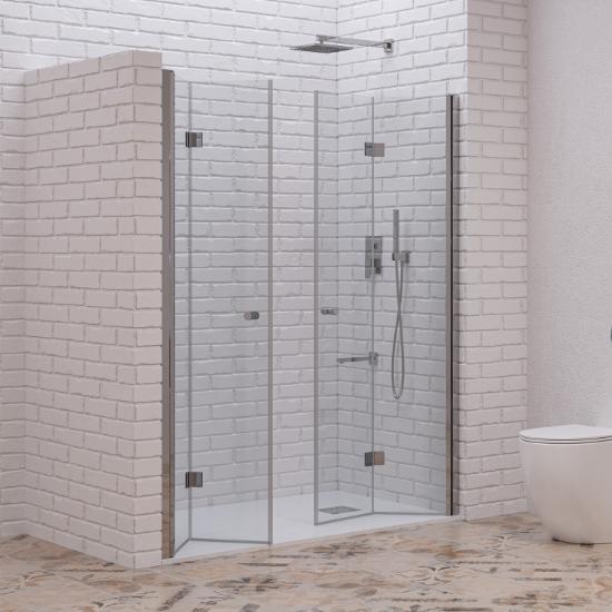 Εικόνα της Karag Καμπίνα Από Τοίχο σε Τοίχο με Διάφανο Κρύσταλλο S 7 DP Cromo