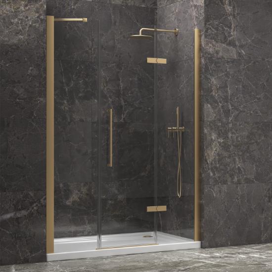 Εικόνα της Karag Καμπίνα από τοίχο σε τοίχο με διάφανο κρύσταλλο TINOS 600 Gold