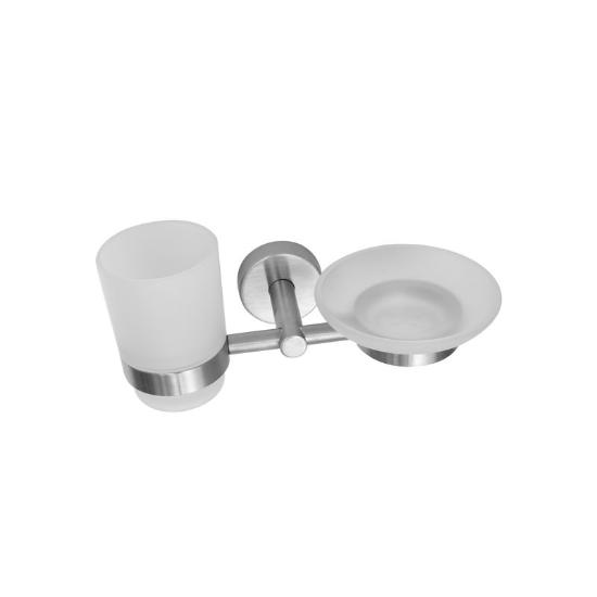 Εικόνα της Karag Ποτηροθήκη &Amp; Σαπουνοθήκη Σατινέ Uno 1853 99