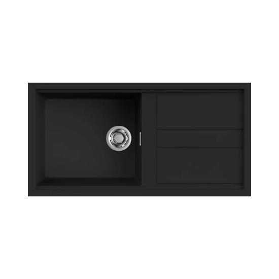 Εικόνα της Elleci Νεροχύτης Κουζίνας BEST 480 Black 86  100x51cm