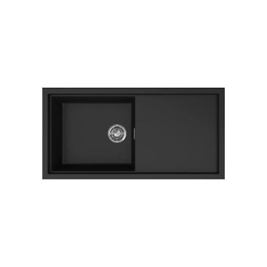 Εικόνα της Elleci Νεροχύτης Κουζίνας Sintesi 480 Black 86 Elleci 100X50Cm