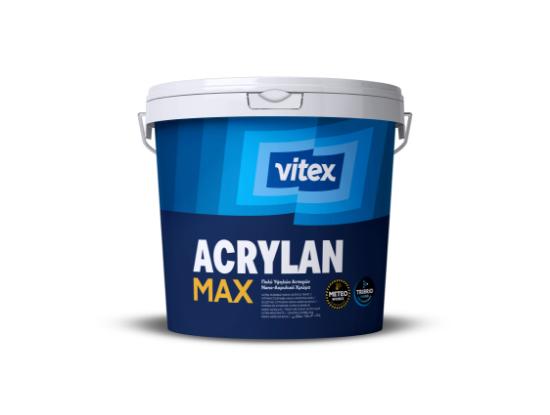 Εικόνα της Vitex Acrylan Max ΝΑΝΟ-ΑΚΡΥΛΙΚΟ Καινοτόµο Ματ Χρώµα Τριυβριδικής (TRIBRID) Νανοτεχνολογίας Λευκό