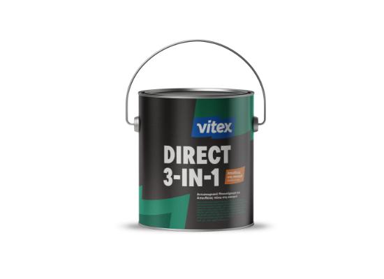 Εικόνα της Vitex Direct 3in1 Γυαλιστερό Nτουκόχρωμα Mετάλλων Aπευθείας Πάνω στη Σκουριά