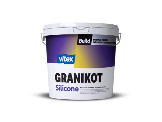 Εικόνα της Vitextherm Granikot Silicone Flat 25Kg Λευκός Σιλικονούχος Σοβάς