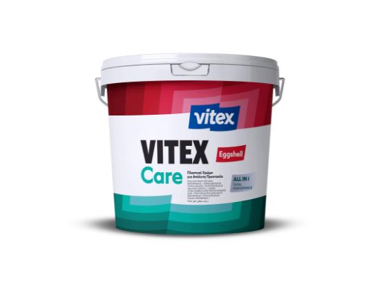 Εικόνα της Vitex Care Eggshell Βελουτέ Ματ (eggshell) Κορυφαίο Πλαστικό Χρώµα για Εσωτερική Τοιχοποιία Λευκό
