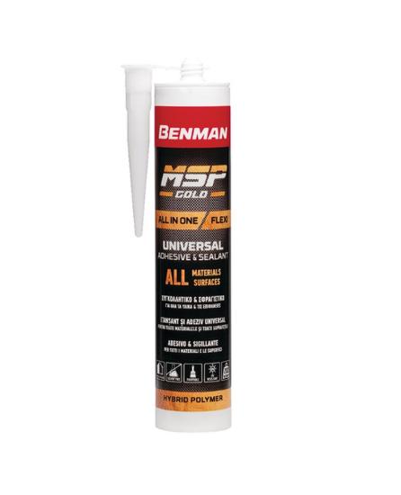 Εικόνα της Benman Συγκολλητικό Και Σφραγιστικό Msp Gold All In One Flexi Λευκό 290Ml