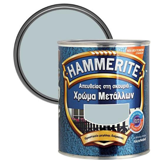 Εικόνα της Hammerite Χρώμα 3 σε 1 Απευθείας στην Σκουριά Γυαλιστερό Γκρι 750ml