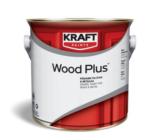 Εικόνα της Kraft Wood Plus Ριπολίνη Για Ξύλα Και Μέταλλα Λευκό Ματ