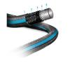 Εικόνα της Benman Λάστιχο Ποτίσματος Flex Pro Γκρι - Μπλε 1/2''