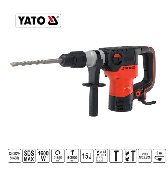 Εικόνα της Yato Πιστολέτο Sds Max 1600W YT-82132