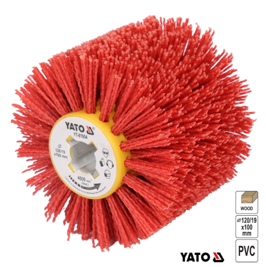 Εικόνα της Yato Βούρτσα Pvc (σατινιέρας ΥΤ-81953) ΥΤ-81954 - 38.0MM-ΔΙΆΜΕΤΡΟΣ