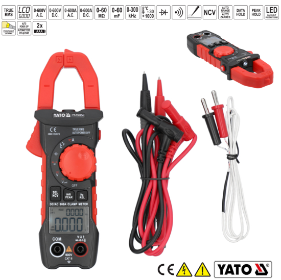 Εικόνα της Yato Αμπεροτσιμπίδα 600V ΥΤ-730934