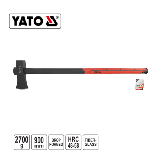 Εικόνα της Yato Τσεκουροβαριά 2700GR Πλαστική Λαβή ΥΤ-79985
