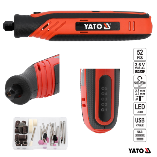Εικόνα της Yato Λειαντήρας Μίνι 4V YT-82763