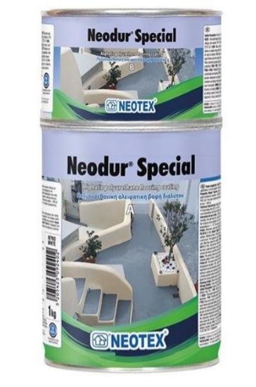 Εικόνα της Neotex Neodur Special Αλειφατική Πολυουρεθανική Βαφή Δύο Συστατικών A+B Kit 1kg