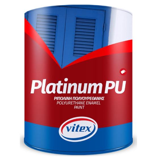 Εικόνα της Vitex Ριπολίνη Πολυουρεθανικό Platinum 0.75lt Λευκό Ματ