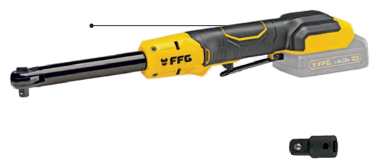 Εικόνα της FFgroup WRL 60 18V PRO Καστάνια με Μακρύ Λαιμό Μπαταρίας Brushless 18V Solo