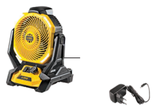 Εικόνα της FFGroup Ανεμιστήρας Μπαταρίας Solo FN 18V/230 PRO