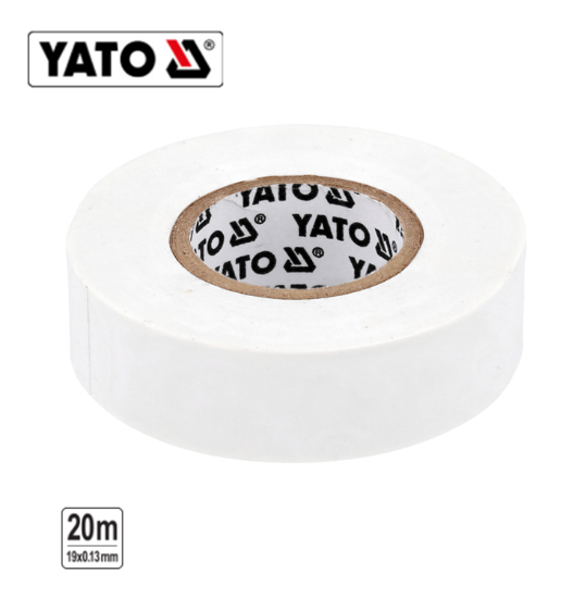 Εικόνα της Yato Ταινία Μονωτική Λευκή 0,13X19mmX20m YT-81656