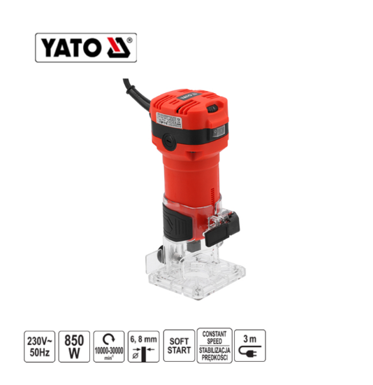 Εικόνα της Yato Ρούτερ Κουρευτικό Περιθωρίων 850W YT-82389