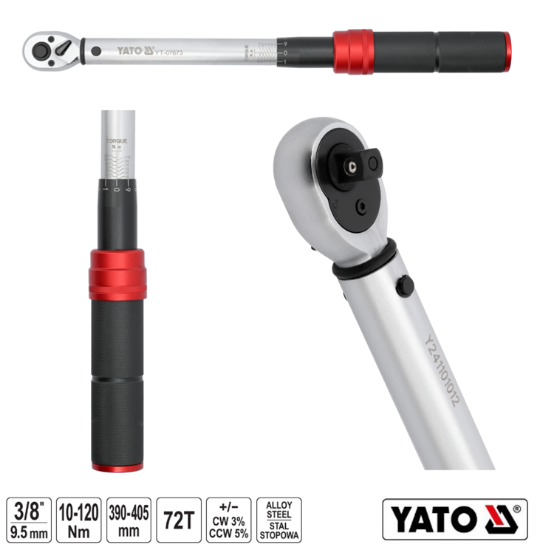 Εικόνα της Yato Δυναμόκλειδο 3/8" 10-120 Nm YT-07673