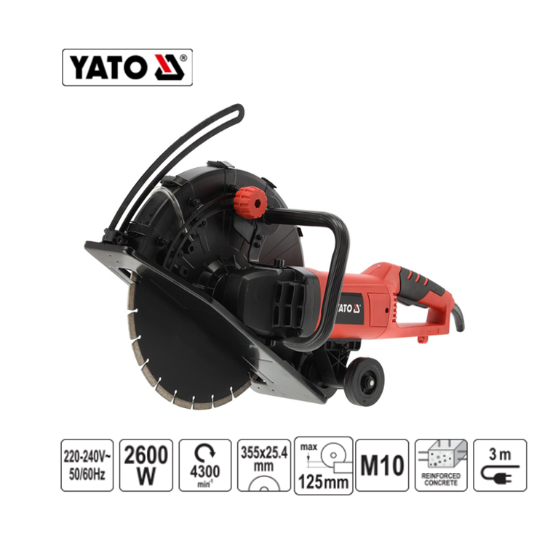 Εικόνα της Yato Κόφτης Μπετού 2600W/350mm YT-82158