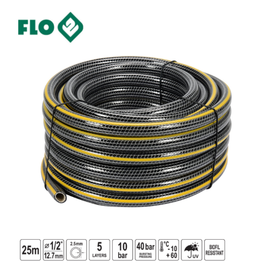 Εικόνα της Flo Λάστιχο Ποτίσματος Ενισχυμένο 1/2-25m 89381