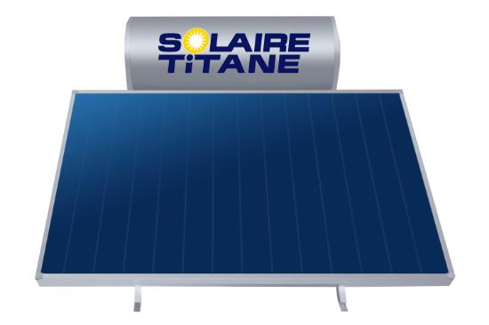 Εικόνα της Solaire Titane Ηλιακός Θερμοσίφωνας Glass Διπλής Ενέργειας STO200 1x2,40m2 Χαμηλού Ύψους Ταράτσας