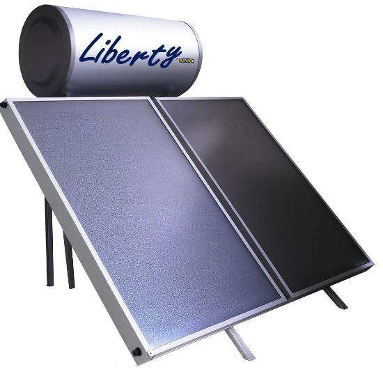 Εικόνα της Liberty by Rivo Ηλιακός Θερμοσίφωνας Glass Διπλής Ενέργειας 200L 2x1,50m2