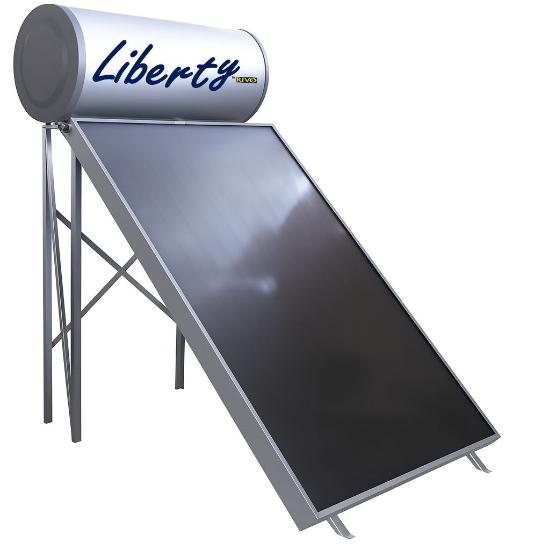 Εικόνα της Liberty by Rivo Ηλιακός Θερμοσίφωνας Glass Τριπλής Ενέργειας 200L 1x2,40m2