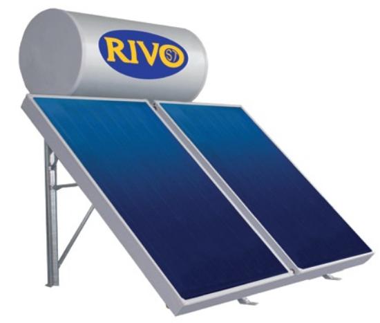 Εικόνα της Rivo Ηλιακός Θερμοσίφωνας Inox Τριπλής Ενέργειας 200L 2x1,50m2 ST