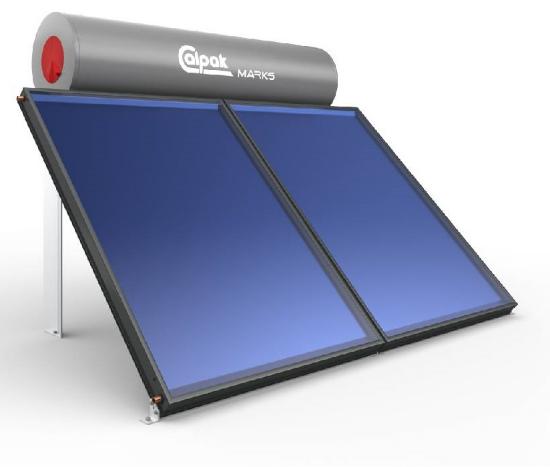 Εικόνα της Calpak Ηλιακός Θερμοσίφωνας Glass Τριπλής Ενέργειας 200L 2x2,10m2 Mark5